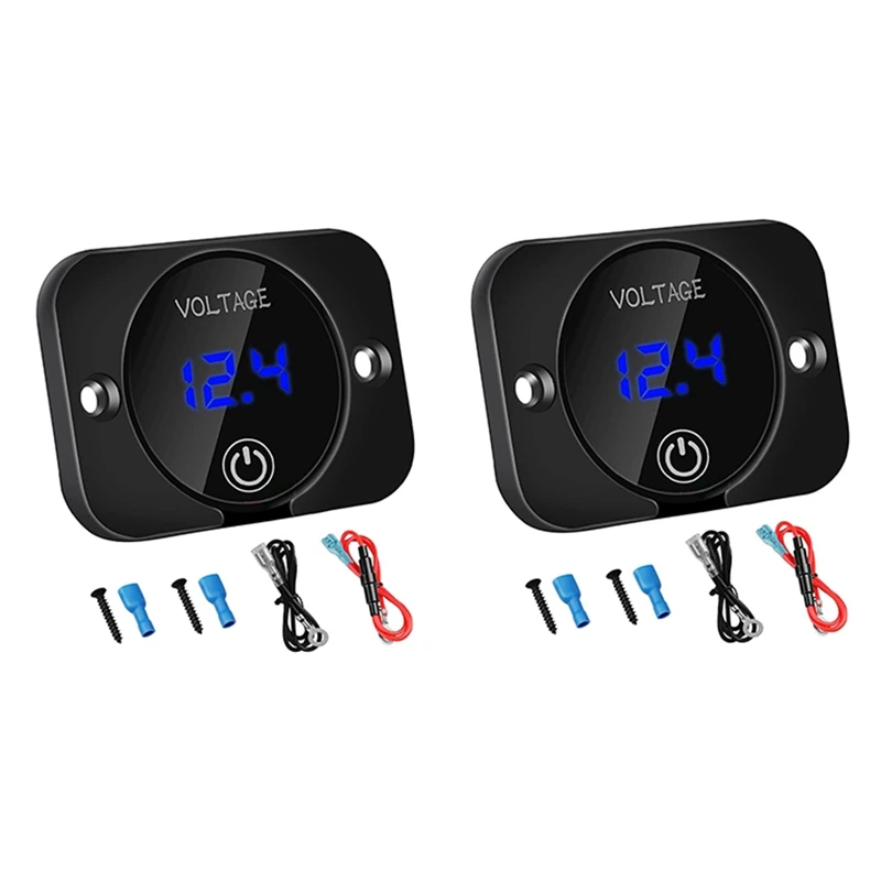 2X 12V Voltage Gauge With Contact Switch Digital Display DC12V 24V Waterproof Voltmeter Panel For Boat Marine Truck ATV
2X 12V Voltage Gauge With Contact Switch Digital Display DC12V 24V Waterproof Voltmeter Panel For Boat Marine Truck ATV