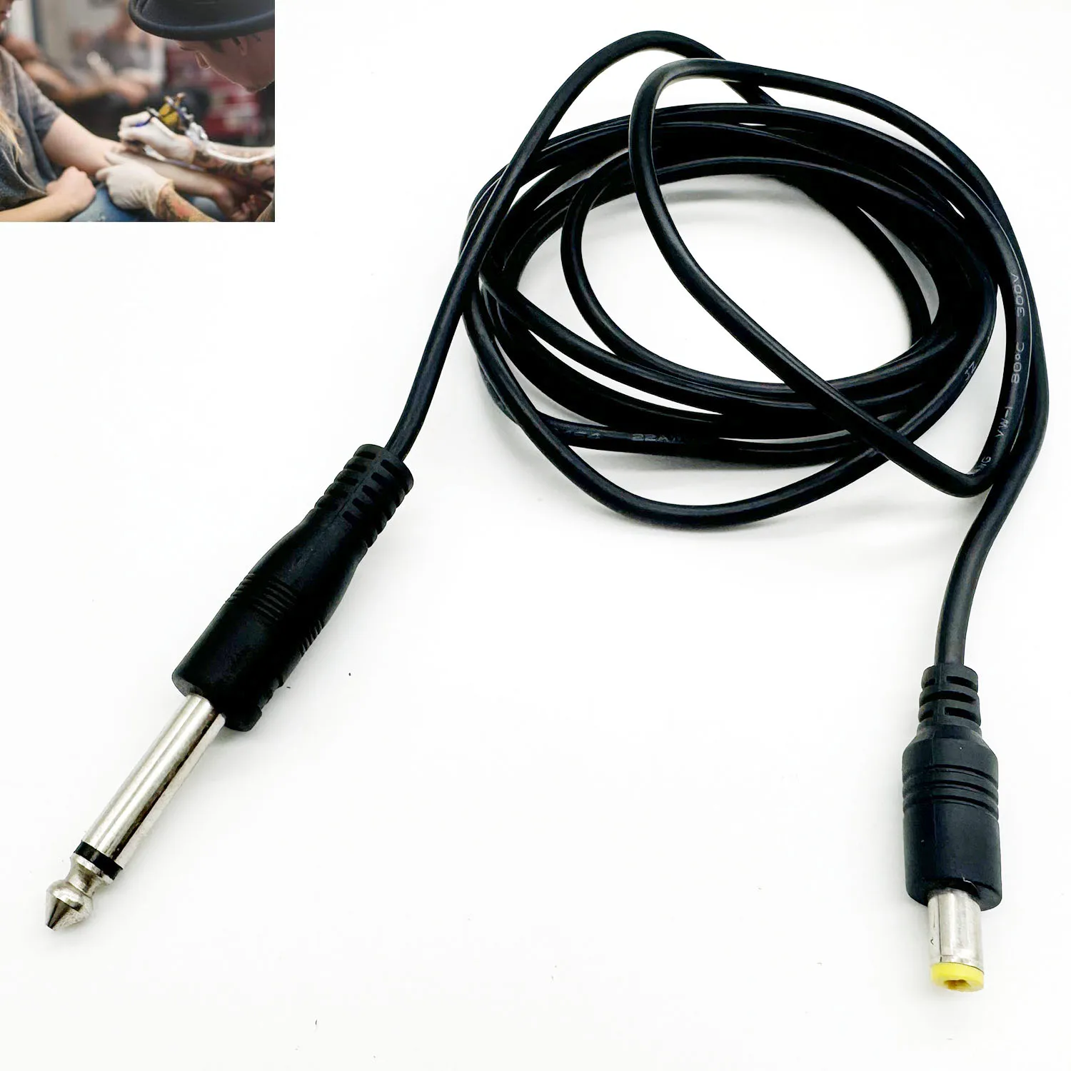 1pc 6.35mm to DC Interface Tattoo Machine Hook Pen Clip Cable Cord Power Supply Tattooing Machine Equipment Accessory
1pc 6.35mm to DC Interface Tattoo Machine Hook Pen Clip Cable Cord Power Supply Tattooing Machine Equipment Accessory