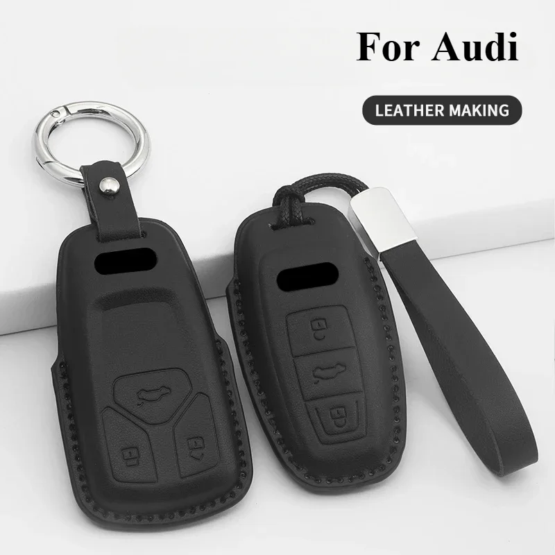 For Audi PU Leather Car Remote Key Case Cover Shell A4 B9 A5 A6 8S 8W Q5 Q7 4M S5 S7 TT Keyless Fob Holder Keychain Accessories
For Audi PU Leather Car Remote Key Case Cover Shell A4 B9 A5 A6 8S 8W Q5 Q7 4M S5 S7 TT Keyless Fob Holder Keychain Accessories