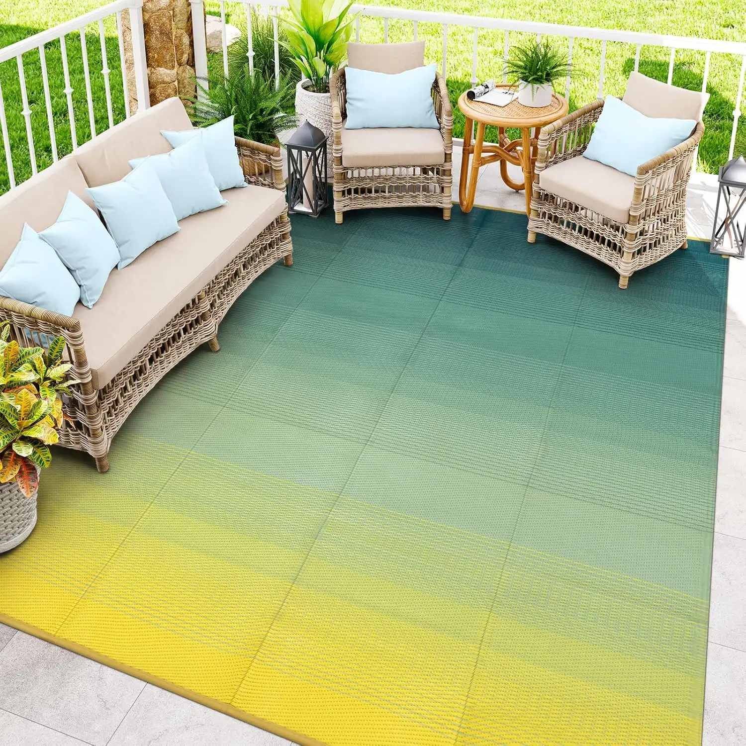 8x10ft Ombre Outdoor Rug for Patios Clearance, Waterproof Camping Rug for Outside RV, Plastic Straw Outside Rugs, Large Outdo
8x10ft Ombre Outdoor Rug for Patios Clearance, Waterproof Camping Rug for Outside RV, Plastic Straw Outside Rugs, Large Outdo