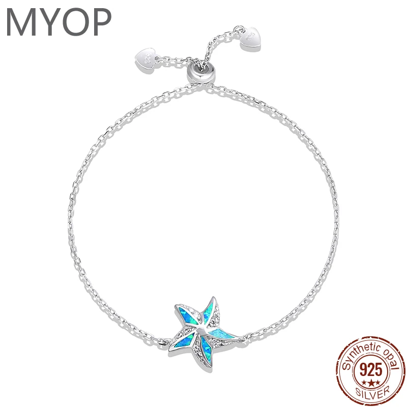 XYOP 925 Sterling Silver Starfish Opal Bracelet For WomenOocean Style Anklets Jewelry For Summer Party Novelty
XYOP 925 Sterling Silver Starfish Opal Bracelet For WomenOocean Style Anklets Jewelry For Summer Party Novelty