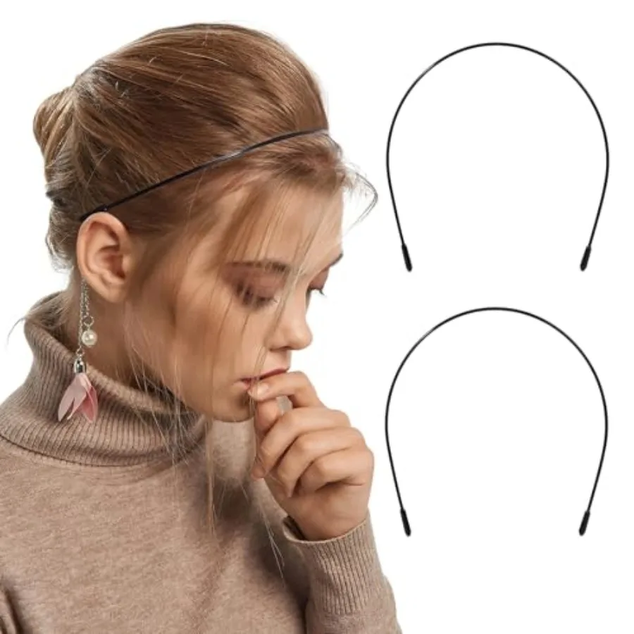 2 Pcs Metal Headbands for Women, Headpiece Wire Headband Trendy and Cute, Thin Head Band Simple and Stylish Headwear Hair Acces
2 Pcs Metal Headbands for Women, Headpiece Wire Headband Trendy and Cute, Thin Head Band Simple and Stylish Headwear Hair Acces