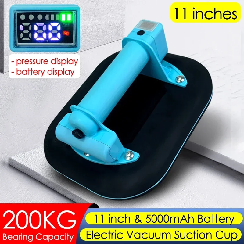 Square Electric Vacuum Suction Cup 11 Inch 200KG Bearing Capacity Heavy Duty Vacuum Lifter for Marble Tile Glass Manual Lifting
Square Electric Vacuum Suction Cup 11 Inch 200KG Bearing Capacity Heavy Duty Vacuum Lifter for Marble Tile Glass Manual Lifting