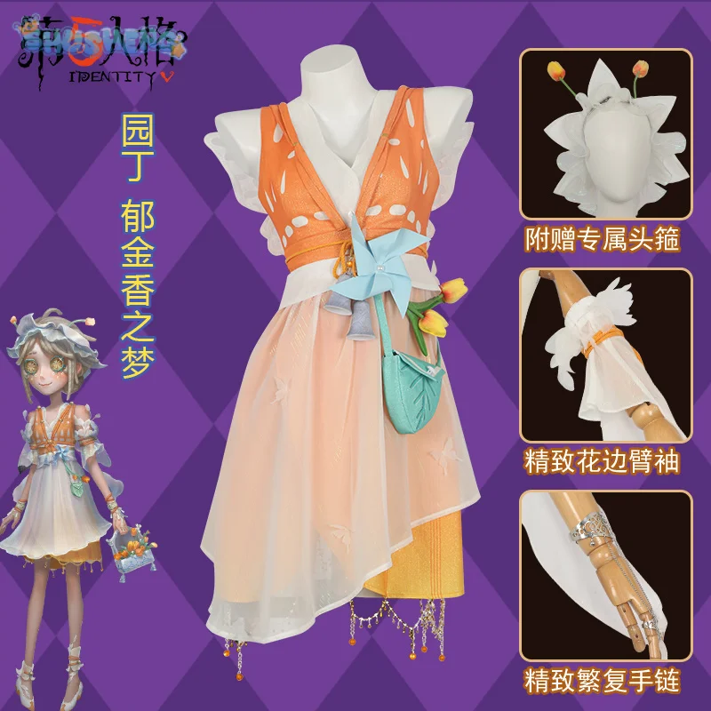 New Identity Ⅴ Cosplay Emma Woods Gardener Tulip Dream Costume Summer Sweet Beach Sweet Dress Halloween Party Uniform Woman Set
New Identity Ⅴ Cosplay Emma Woods Gardener Tulip Dream Costume Summer Sweet Beach Sweet Dress Halloween Party Uniform Woman Set