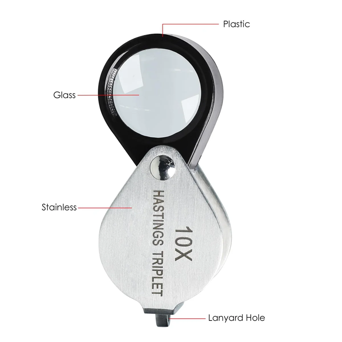 A002 Гастингс тройная лупа 10-кратная ювелирная лупа с тройной линзой 16 мм складная крошечная лупа увеличительный инструмент для драгоценных камней
A002 Гастингс тройная лупа 10-кратная ювелирная лупа с тройной линзой 16 мм складная крошечная лупа увеличительный инструмент для драгоценных камней