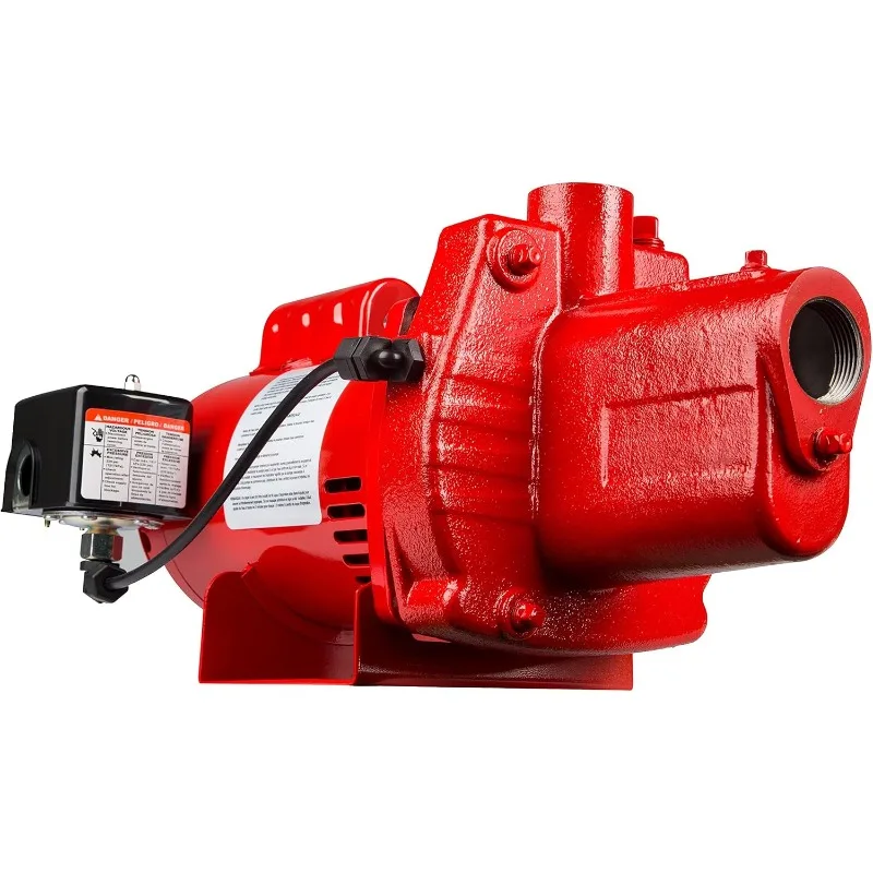 RJS-50-PREM 1/2 HP, 12 GPM, 115/230 Volt, Premium Cast Iron Shallow Well Jet Pump, Red, 602206
RJS-50-PREM 1/2 HP, 12 GPM, 115/230 Volt, Premium Cast Iron Shallow Well Jet Pump, Red, 602206