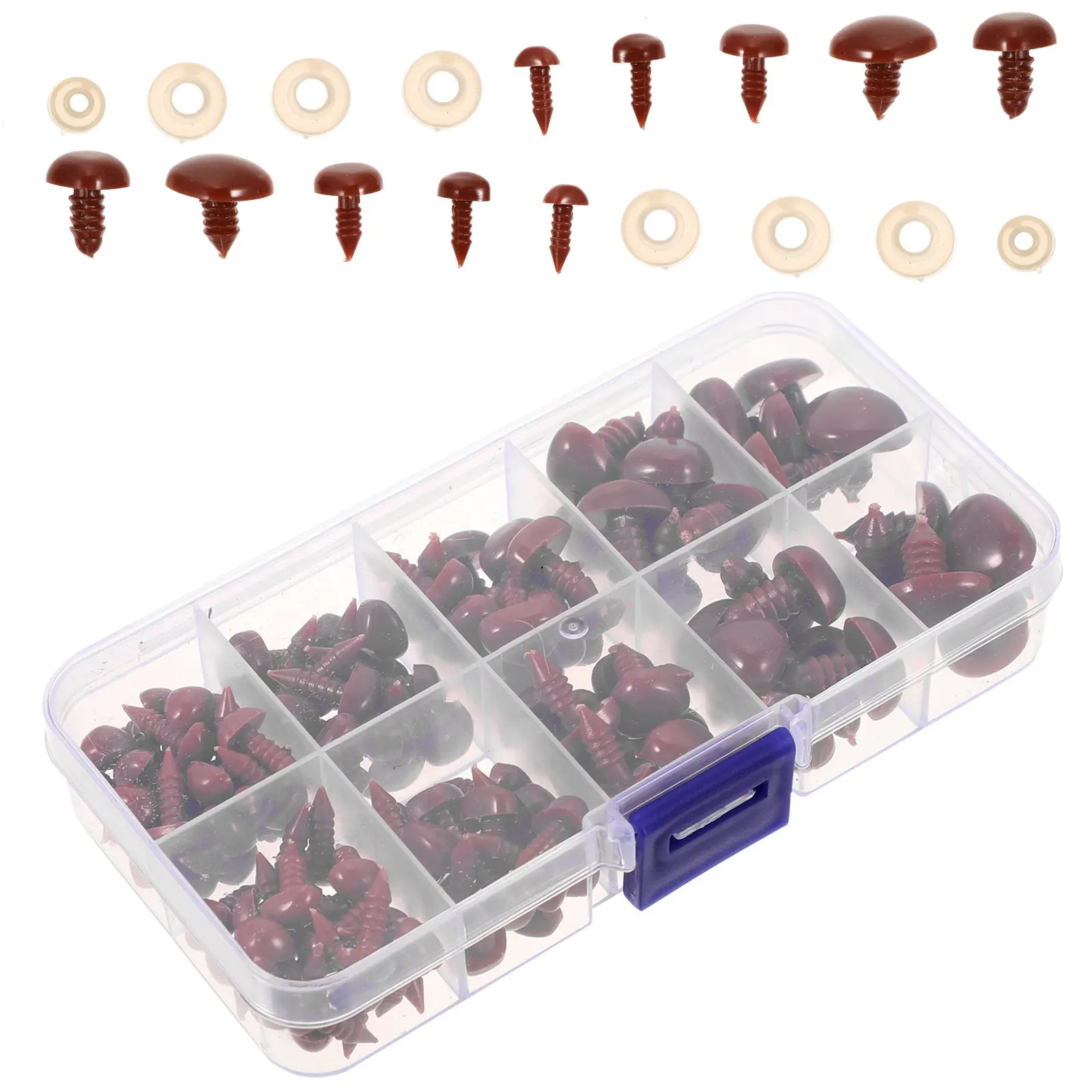 1Set Professional Plastic Safety Eyes and Nose with Washers Assorted Sizes for DIY Stuffed Animal Craft Puppet Making Halloween
1Set Professional Plastic Safety Eyes and Nose with Washers Assorted Sizes for DIY Stuffed Animal Craft Puppet Making Halloween