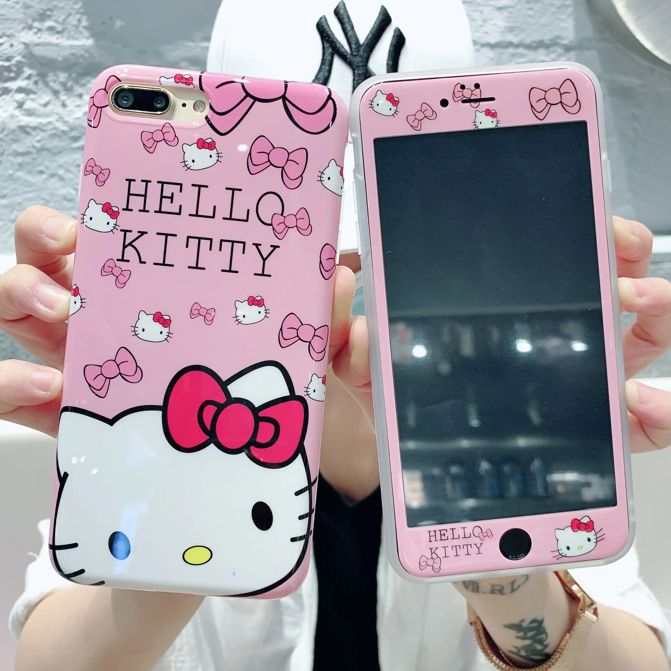 Sanrio Soft Case+Screen Protector Hello Kitty 3D Full Cover Tempered Glass For iPhone X XS Max XR 7 8 Plus 11 Pro 12 13 14 Plus
Sanrio Soft Case+Screen Protector Hello Kitty 3D Full Cover Tempered Glass For iPhone X XS Max XR 7 8 Plus 11 Pro 12 13 14 Plus
