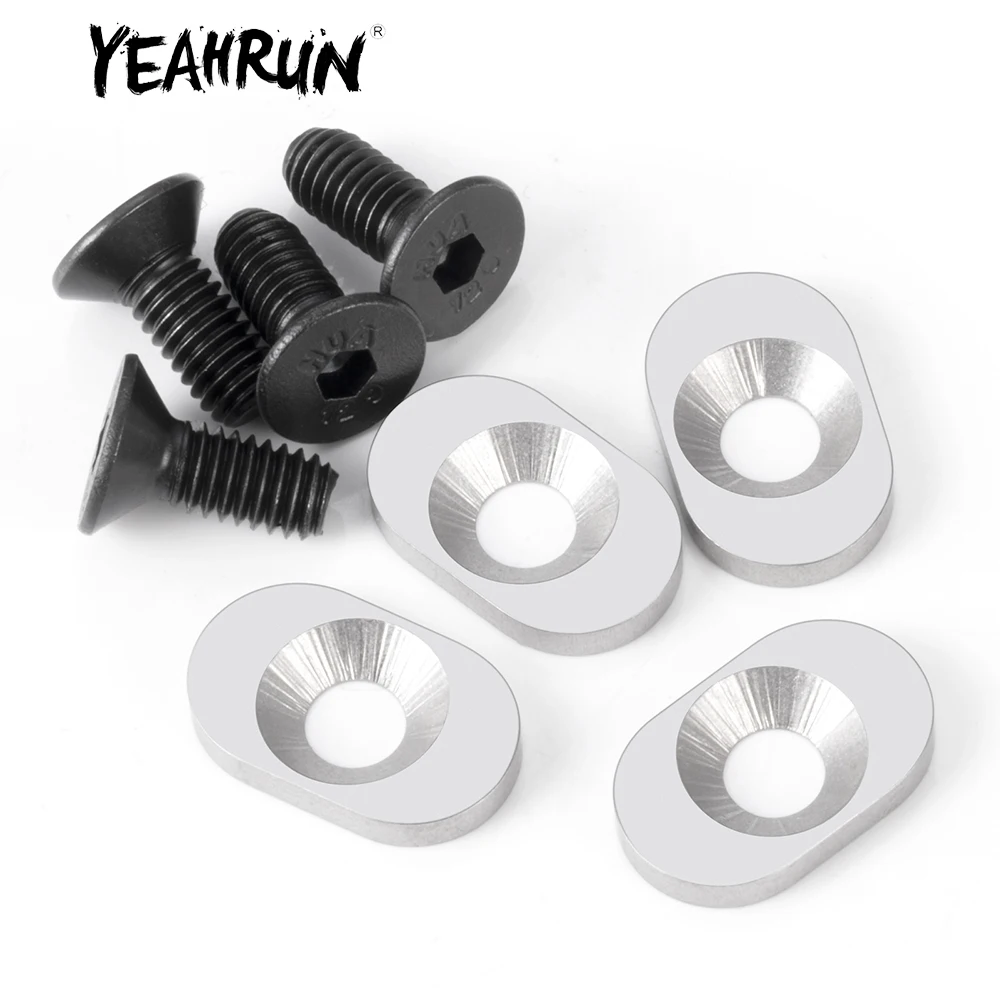 YEAHRUN 4Pcs Alu 7075 Shims Motor Mount Washers For 1/8 SLEDGE RC Car Upgrade Parts Accessories
YEAHRUN 4Pcs Alu 7075 Shims Motor Mount Washers For 1/8 SLEDGE RC Car Upgrade Parts Accessories