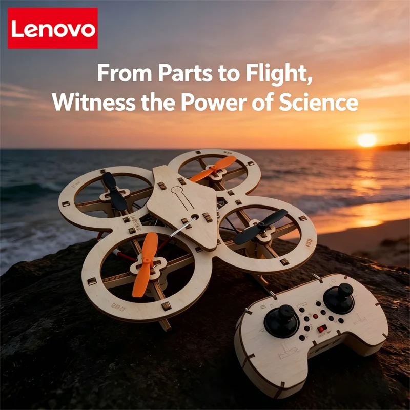 Lenovo Wooden Assembly DIY Quadcopter With Remote Control Drone Educational Physics Engineering Model Puzzle Assembly Toy Model
Lenovo Wooden Assembly DIY Quadcopter With Remote Control Drone Educational Physics Engineering Model Puzzle Assembly Toy Model