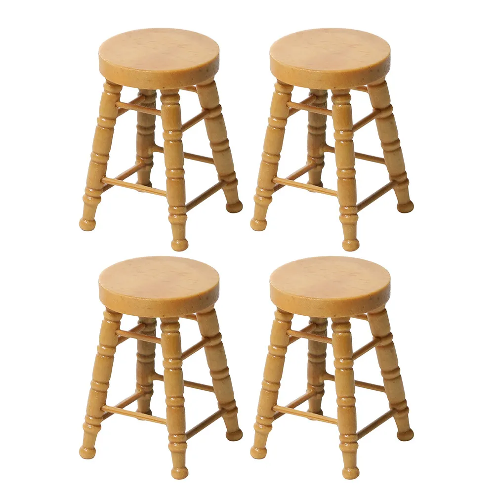 Miniature Wood Round Stool High Leg Design Natural Texture Small Furniture Prop for Dollhouse Simulation Micro Scene Accessories
Miniature Wood Round Stool High Leg Design Natural Texture Small Furniture Prop for Dollhouse Simulation Micro Scene Accessories