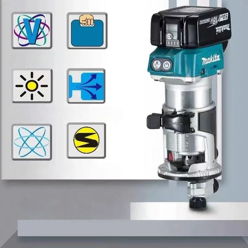 Makita DRT50 Original Cordless Trimmer Rechargeable Trimming Machine Brushless Slotting Tool Milling Woodwork Engraving Machine
Makita DRT50 Original Cordless Trimmer Rechargeable Trimming Machine Brushless Slotting Tool Milling Woodwork Engraving Machine