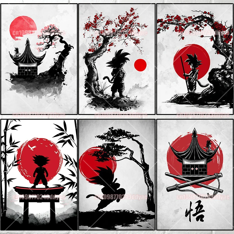 Classic Anime Dragon Ball Character Canvas Painting Goku Ink Watercolor Poster Print Wall Art Mural Kids Room Decor Cuadros
Classic Anime Dragon Ball Character Canvas Painting Goku Ink Watercolor Poster Print Wall Art Mural Kids Room Decor Cuadros
