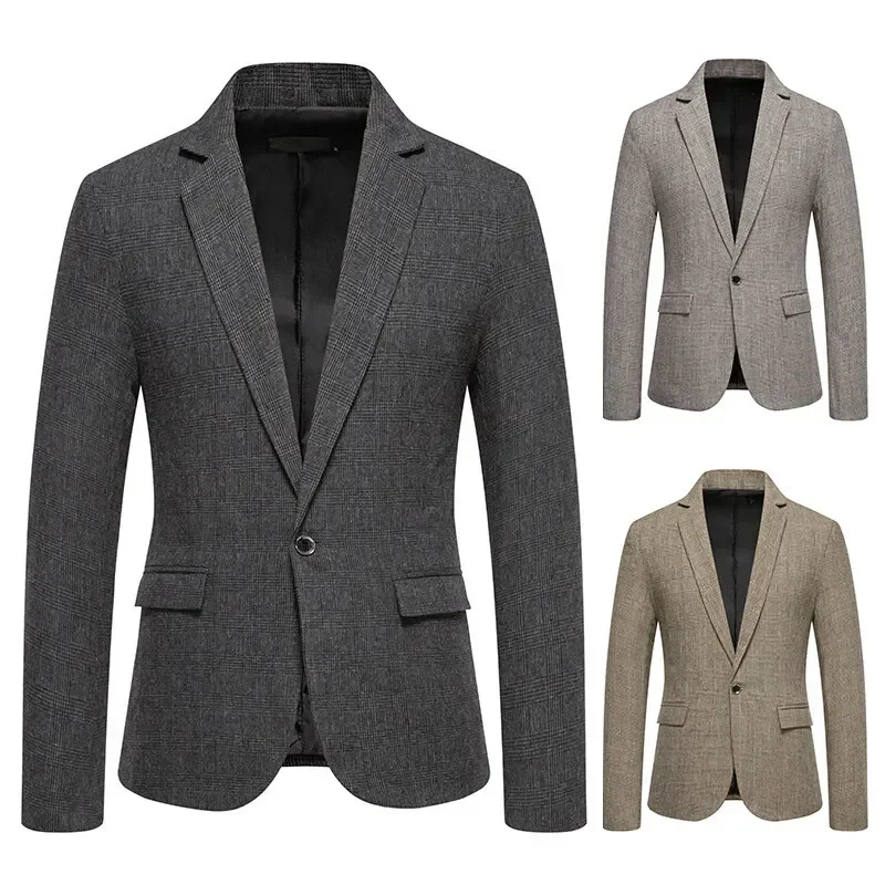 LIBIELIY Spring Autumn New Fashion Men's Casual Woolen One-button Suit Blazers American Vintage Trendy Slim Suit Coat Male Men'
LIBIELIY Spring Autumn New Fashion Men's Casual Woolen One-button Suit Blazers American Vintage Trendy Slim Suit Coat Male Men'