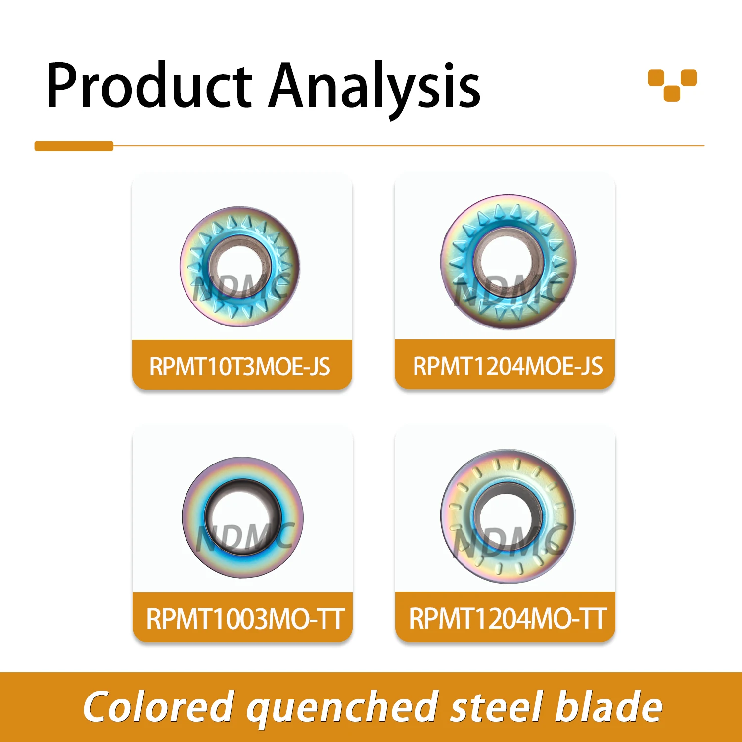 CNC Lathes RPMT10T3MOE-JS TF618/RPMT1003MO-TT TF618/RPMT1204MOE-JS/RPMT1204MO-TT TF618 Milling Blades Processing Quenched Steels
CNC Lathes RPMT10T3MOE-JS TF618/RPMT1003MO-TT TF618/RPMT1204MOE-JS/RPMT1204MO-TT TF618 Milling Blades Processing Quenched Steels