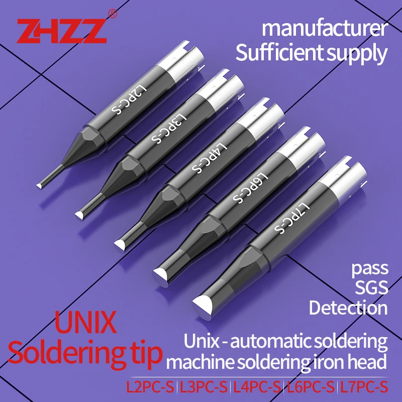 universal UNIX Soldering Tips L2PC-S L3PC-S L4PC-S L6PC-S L7PC-S Copper Heating Tin Head For UNIX Automatic Soldering Machine
universal UNIX Soldering Tips L2PC-S L3PC-S L4PC-S L6PC-S L7PC-S Copper Heating Tin Head For UNIX Automatic Soldering Machine