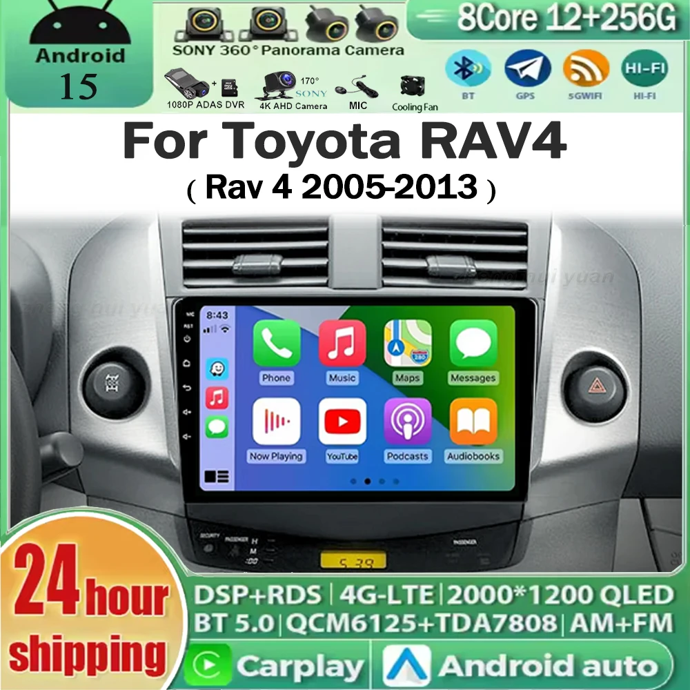 For Toyota RAV4 Rav 4 2005-2013 Android 15 Car Radio Multimedia Player Android Auto Carplay Head Unit Navigation GPS
For Toyota RAV4 Rav 4 2005-2013 Android 15 Car Radio Multimedia Player Android Auto Carplay Head Unit Navigation GPS