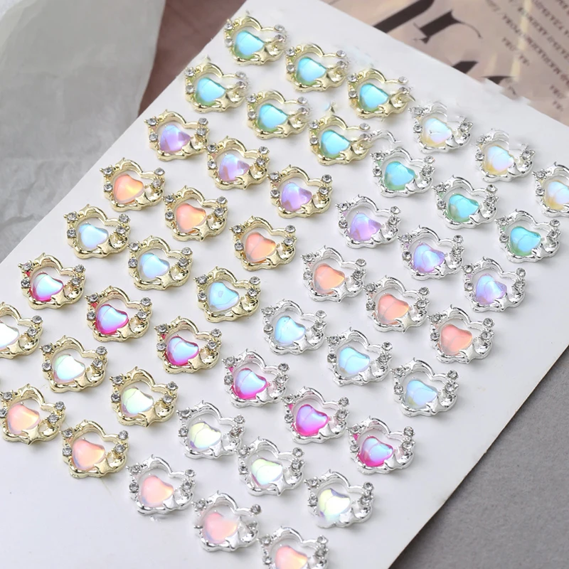 5PCS Aurora Illusion Color Love Alloy Nail Accessories Three Dimensional Hollow Peach Heart Four Star Nail DIY Decoration
5PCS Aurora Illusion Color Love Alloy Nail Accessories Three Dimensional Hollow Peach Heart Four Star Nail DIY Decoration