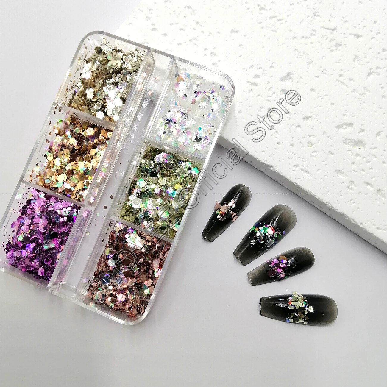 6Grid Iridescent Metallic ColorfulChunky Glitter Mix Sparkling Luster Hexagon Shape Nail Art for Craft Deco Makeup Facepaint DIY
6Grid Iridescent Metallic ColorfulChunky Glitter Mix Sparkling Luster Hexagon Shape Nail Art for Craft Deco Makeup Facepaint DIY