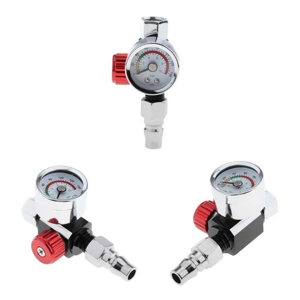 3 Pieces Alloy Spray Air Pressure Regulator Gauge with Pressure Gauge
3 Pieces Alloy Spray Air Pressure Regulator Gauge with Pressure Gauge