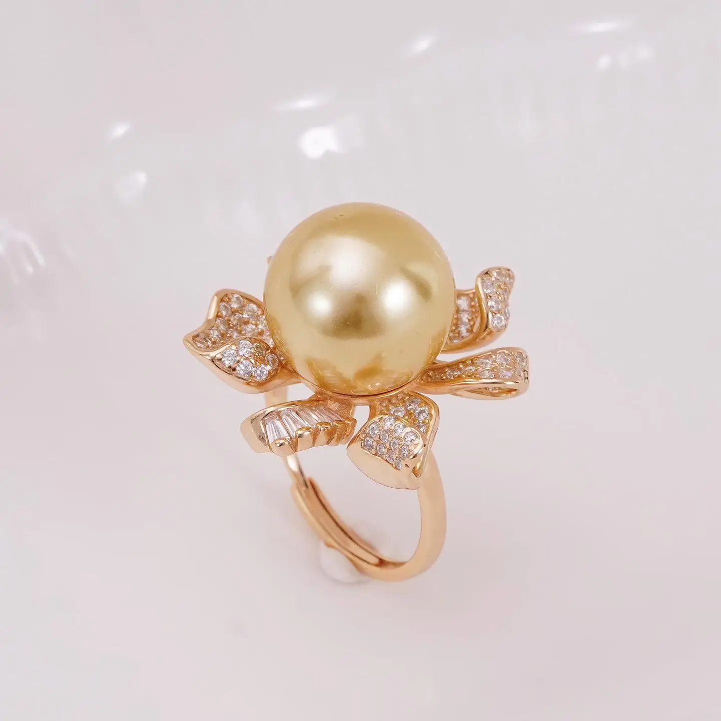 S925 Sterling Silver Adjustable Finger Ring Mountings Base Setting Findings Jewelry Components for 13-14mm Pearls
S925 Sterling Silver Adjustable Finger Ring Mountings Base Setting Findings Jewelry Components for 13-14mm Pearls