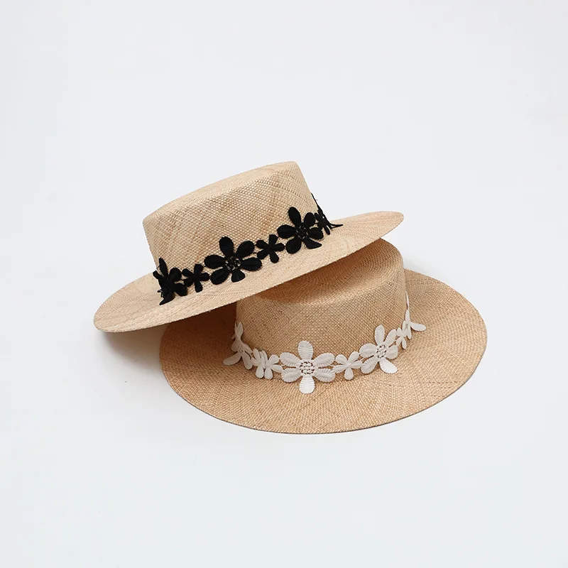 New Trendy Handmade High Quality Designer Hat Women Wide Brim Beige Ribbon Vintage Outdoor Sun Hat Beach Breathable Straw Caps
New Trendy Handmade High Quality Designer Hat Women Wide Brim Beige Ribbon Vintage Outdoor Sun Hat Beach Breathable Straw Caps