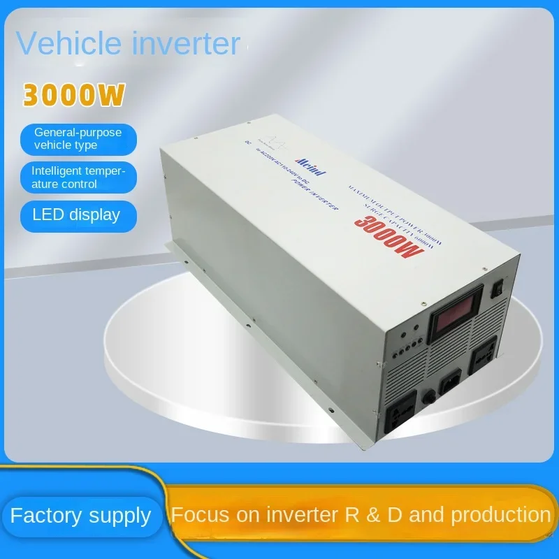 Pure Sine Wave Inverter 3000W DC 12V 24V To AC 110V 220V Portable Energy Storage Commercial power Supply for Outdoor Appliances
Pure Sine Wave Inverter 3000W DC 12V 24V To AC 110V 220V Portable Energy Storage Commercial power Supply for Outdoor Appliances