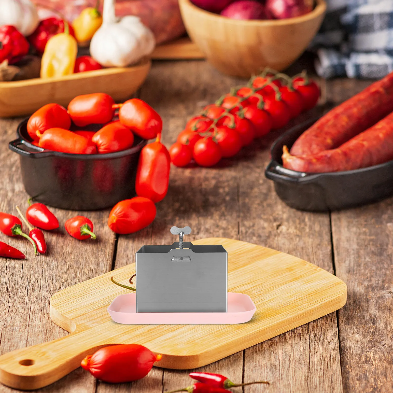 Пресс-форма для тофу из нержавеющей стали: домашний пресс для свежего тофу, кухонный инструмент, моющийся, прочный и удобный дизайн
Пресс-форма для тофу из нержавеющей стали: домашний пресс для свежего тофу, кухонный инструмент, моющийся, прочный и удобный дизайн