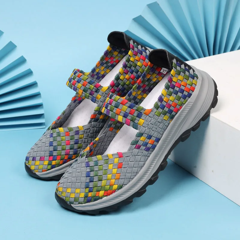 Women Casual Shoes Summer Breathable Handmade Women Woven Shoes Fashion Comfortable Lightweight Wovening Women Shoes
Women Casual Shoes Summer Breathable Handmade Women Woven Shoes Fashion Comfortable Lightweight Wovening Women Shoes