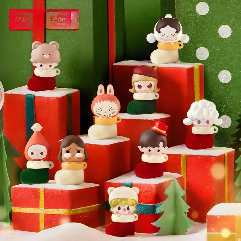 Рождественские носки Pop Bean, серия мини-кукол Kawaii, экшн-фигурка аниме, настольные украшения, сюрприз, детская подарочная коллекция
Рождественские носки Pop Bean, серия мини-кукол Kawaii, экшн-фигурка аниме, настольные украшения, сюрприз, детская подарочная коллекция