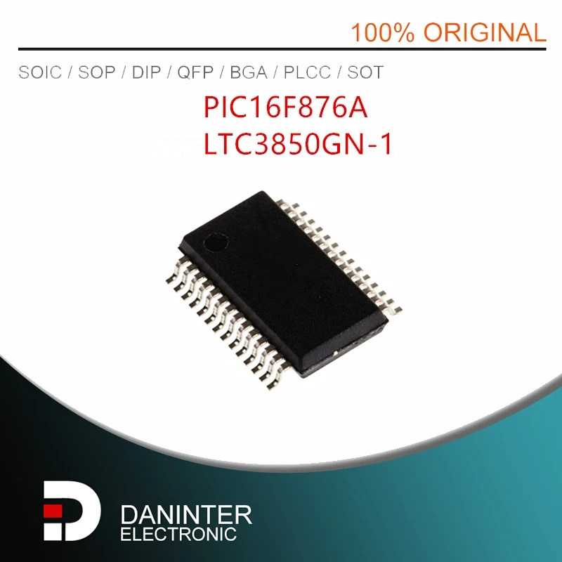 5Pcs/Lot PIC16F876A-I/SS PIC16F876A LTC3850GN-1 LTC3850 SSOP28
5Pcs/Lot PIC16F876A-I/SS PIC16F876A LTC3850GN-1 LTC3850 SSOP28