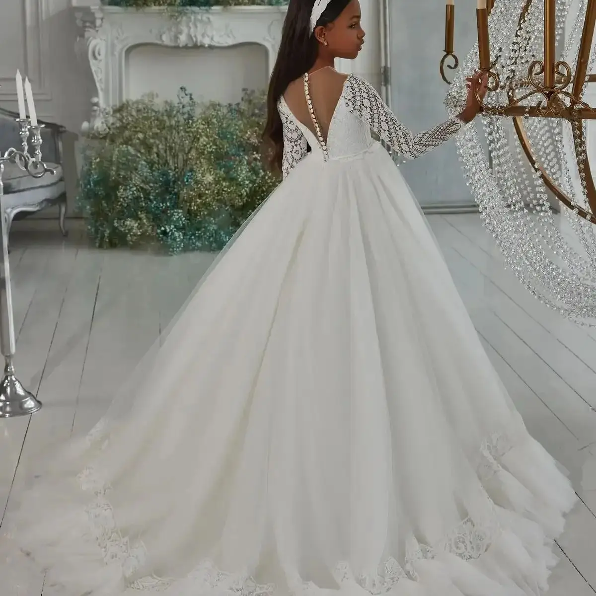Flower Girl Dresses Long Sleeves Layers Tulle Little Princess Birthday Dresses Custom Made First Communion Dress
Flower Girl Dresses Long Sleeves Layers Tulle Little Princess Birthday Dresses Custom Made First Communion Dress