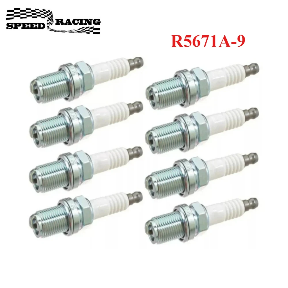 8pcs Racing Spark Plugs Race-Tuned-Turbo-NA-Supercharged-High Comp R5671A9 5238
8pcs Racing Spark Plugs Race-Tuned-Turbo-NA-Supercharged-High Comp R5671A9 5238
