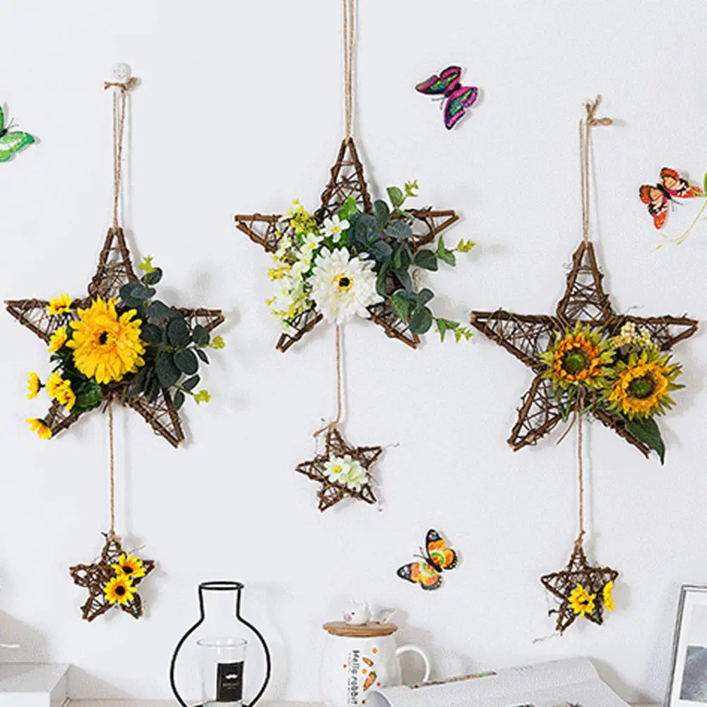 Eco-Friendly Hanging Decor Five-pointed Star Shape Hangings, Handcrafted Wear-resistant Home Decoration for Family Friends
Eco-Friendly Hanging Decor Five-pointed Star Shape Hangings, Handcrafted Wear-resistant Home Decoration for Family Friends