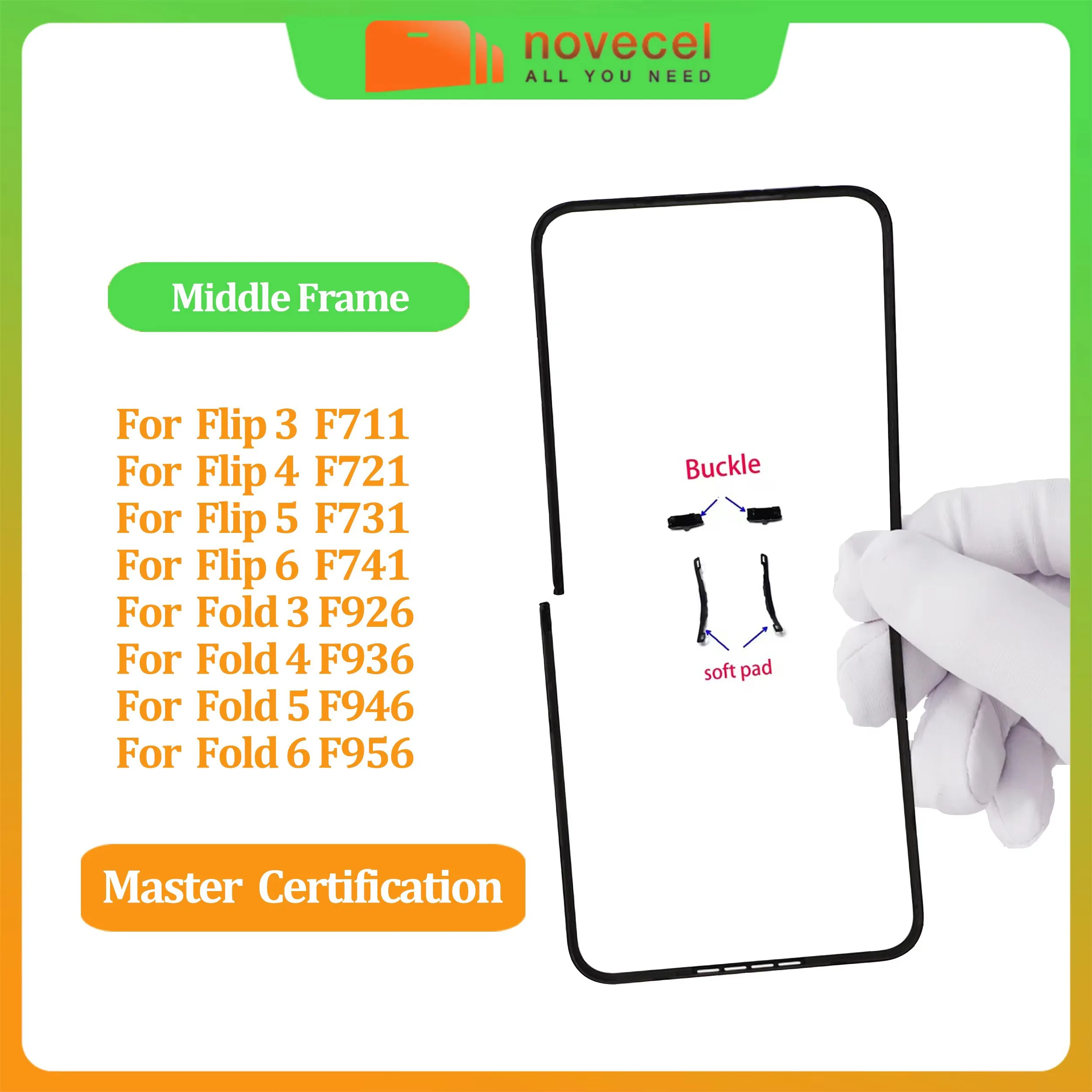 Middle Frame Bezel Replace For Samsung Galaxy Z Flip 6 5 2 3 4 F7000 F7070 F7110 F7210 F7310 LCD Display Screen Housing Repair
Middle Frame Bezel Replace For Samsung Galaxy Z Flip 6 5 2 3 4 F7000 F7070 F7110 F7210 F7310 LCD Display Screen Housing Repair