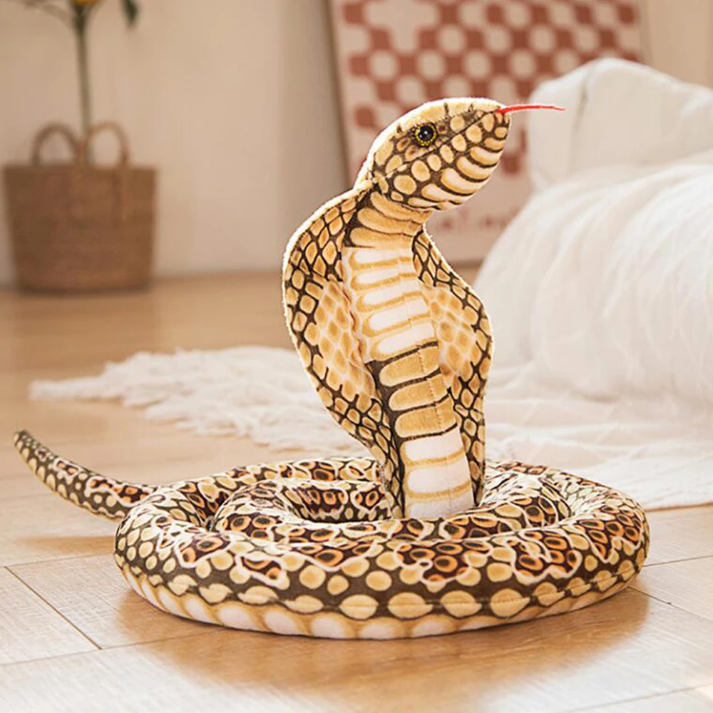 Simulated Cobra Snake Stuffed Plush Toy Realistic Snakes Stuffed Animals Soft Fabric Plushie for Home Decoration
Simulated Cobra Snake Stuffed Plush Toy Realistic Snakes Stuffed Animals Soft Fabric Plushie for Home Decoration