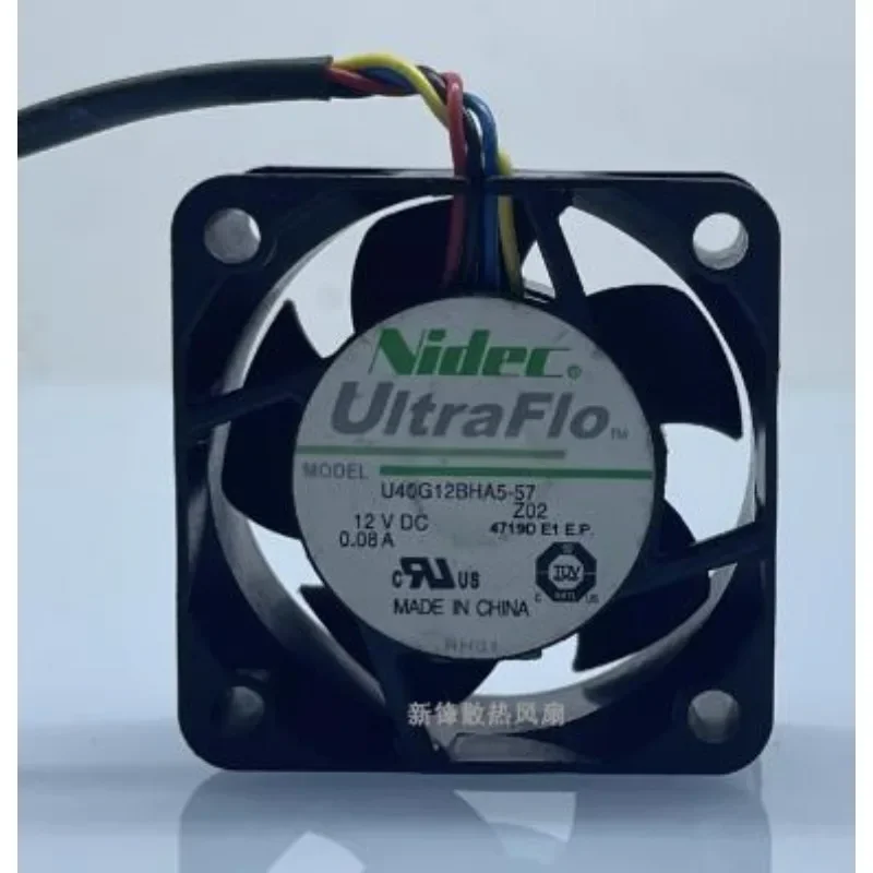 Original Cooler Fan For NIDEC U40G12BHA5-57 12V 0.08A Silent 4-wire PWM Cooling Fan 4cm 4020 40x40x20mm
Original Cooler Fan For NIDEC U40G12BHA5-57 12V 0.08A Silent 4-wire PWM Cooling Fan 4cm 4020 40x40x20mm