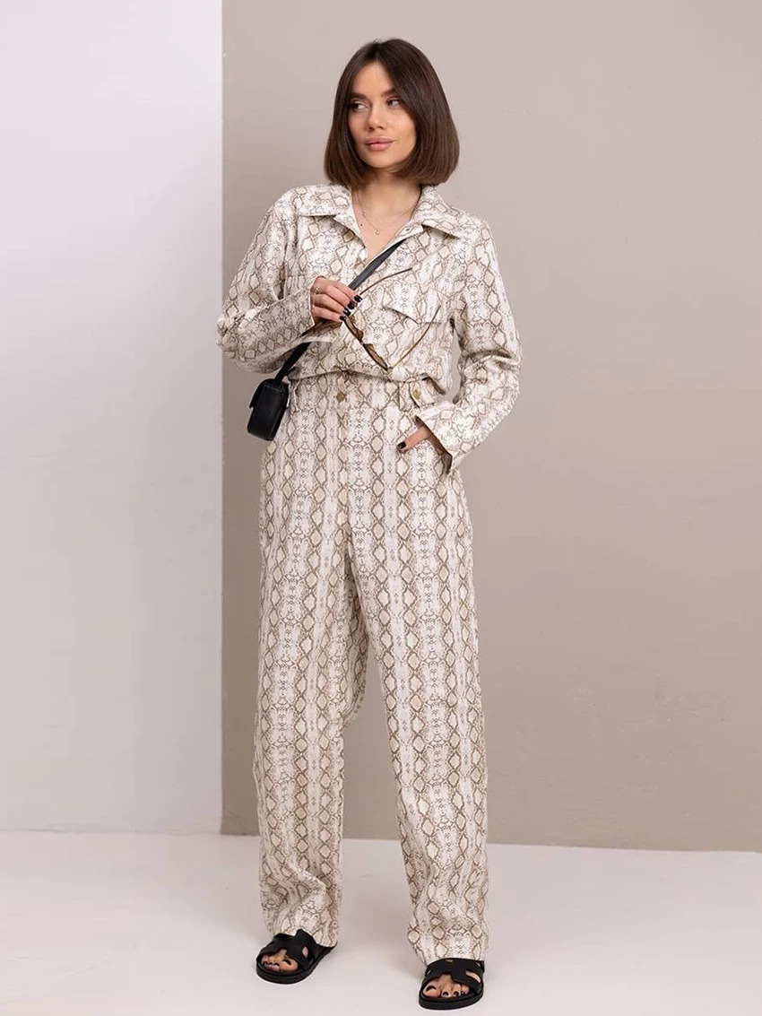 Marthaqiqi Casual Female Nightwear Suit Long Sleeve Nightgowns Sexy Turn-Down Collar Pajamas Pants Printing Women Sleepwear Set
Marthaqiqi Casual Female Nightwear Suit Long Sleeve Nightgowns Sexy Turn-Down Collar Pajamas Pants Printing Women Sleepwear Set