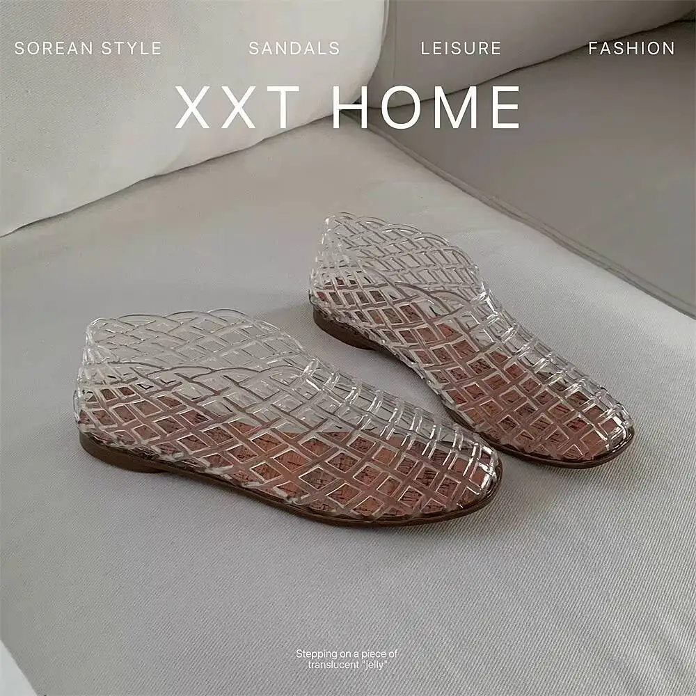 Women Sandals Niche Fashion Fishnet Jelly Shoes Hollow Out Mesh Flat Sandals Vacation Beach Sandals
Women Sandals Niche Fashion Fishnet Jelly Shoes Hollow Out Mesh Flat Sandals Vacation Beach Sandals