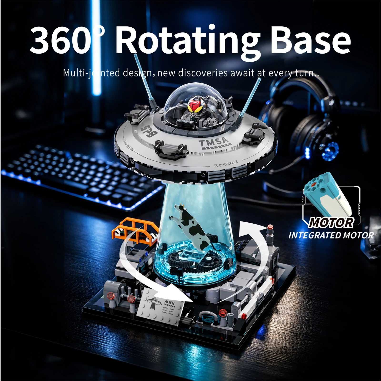 Technical Spaceship Space UFO Spacecraft Buildings Sets 786pcs 360° Rotation Base City Aircraft Model Buildings Blocks Toys Gift
Technical Spaceship Space UFO Spacecraft Buildings Sets 786pcs 360° Rotation Base City Aircraft Model Buildings Blocks Toys Gift