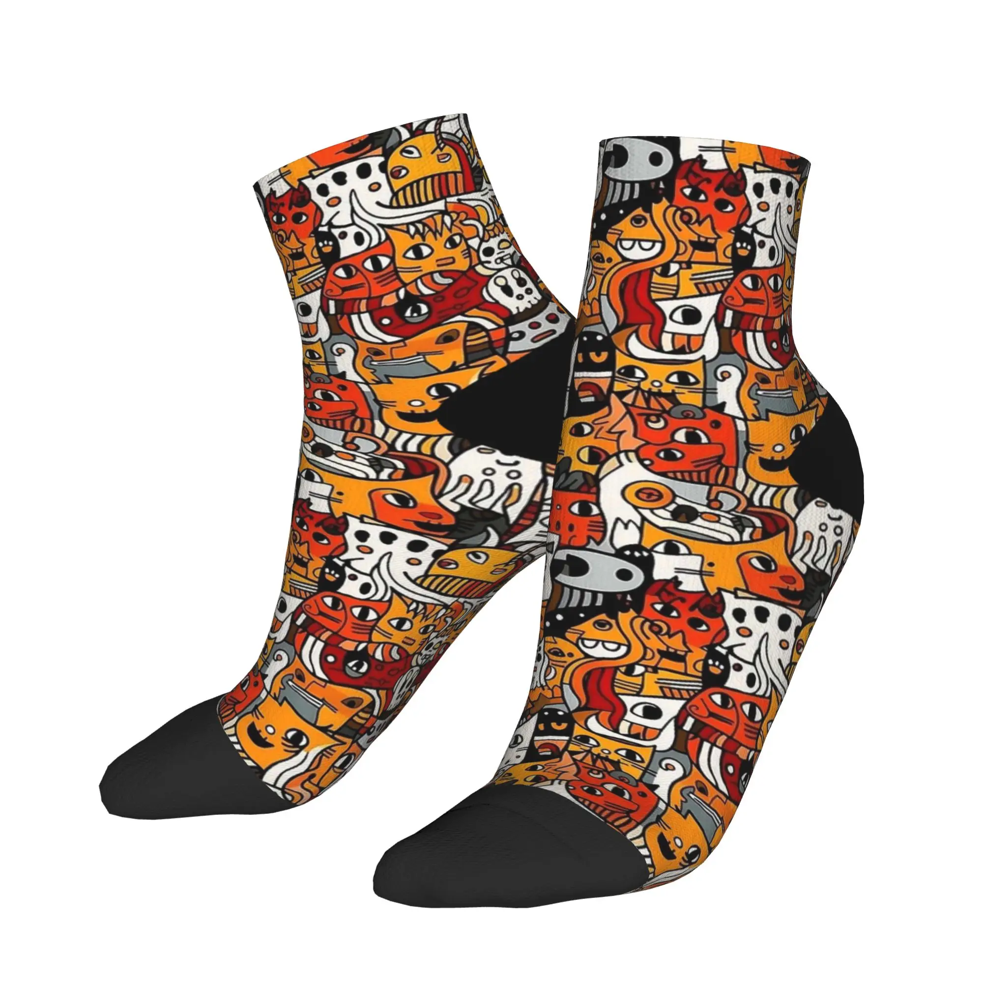 Женские и мужские носки с рисунком кошек, забавные животные, качественные мягкие носки в стиле Харадзюку, летние велосипедные носки с защитой от пота
Женские и мужские носки с рисунком кошек, забавные животные, качественные мягкие носки в стиле Харадзюку, летние велосипедные носки с защитой от пота