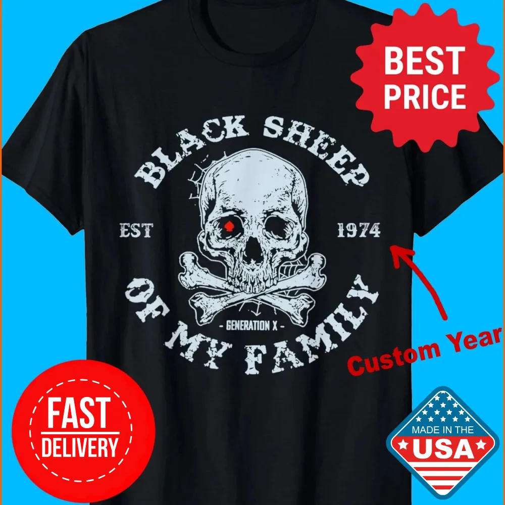Черная овца моей семьи Gen X Est 1974, футболка унисекс, размер S-5XL, НОВИНКА
Черная овца моей семьи Gen X Est 1974, футболка унисекс, размер S-5XL, НОВИНКА