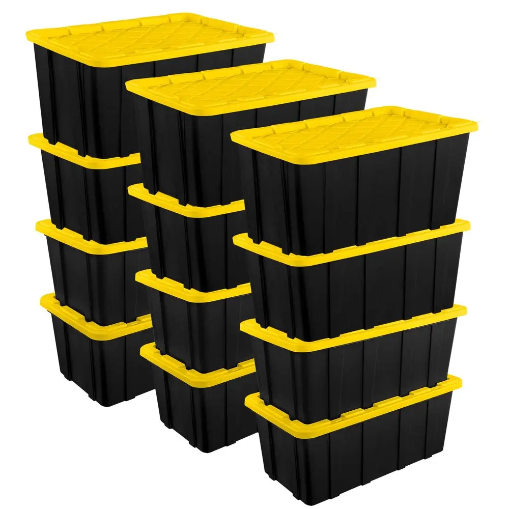 12Pack Industrial Tote, Plastic Storage Container Bins with Lids, 38 Gallon HeavyDuty Organizing Containers for Closet, Bathroo
12Pack Industrial Tote, Plastic Storage Container Bins with Lids, 38 Gallon HeavyDuty Organizing Containers for Closet, Bathroo