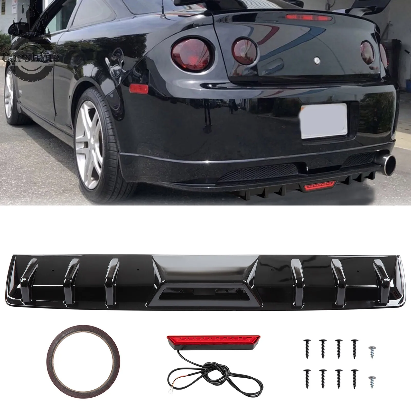 Glossy Black 6 Shark Fin Rear Diffuser Bumper Spoiler Lip For Chevrolet Cobalt
Glossy Black 6 Shark Fin Rear Diffuser Bumper Spoiler Lip For Chevrolet Cobalt