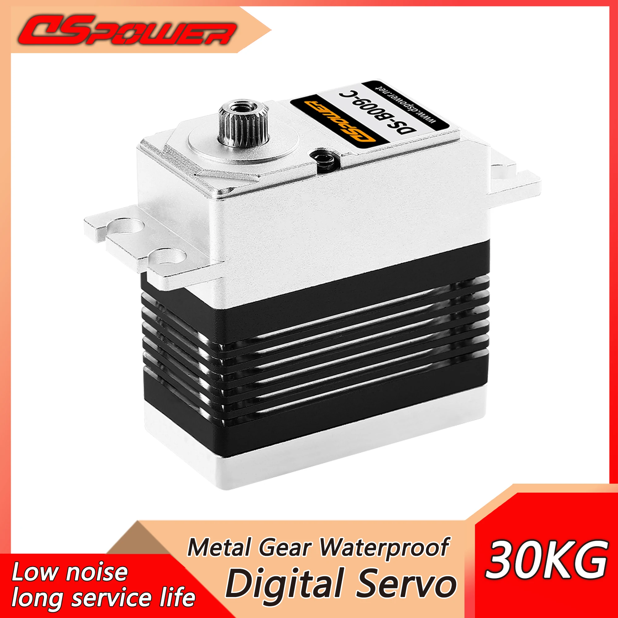 DSpower 30KG Metal Gear Brushless All-Aluminum Frame Digital Servo Waterproof RC Rervo for RC Car Plane Crawler Truck Robot Arm
DSpower 30KG Metal Gear Brushless All-Aluminum Frame Digital Servo Waterproof RC Rervo for RC Car Plane Crawler Truck Robot Arm