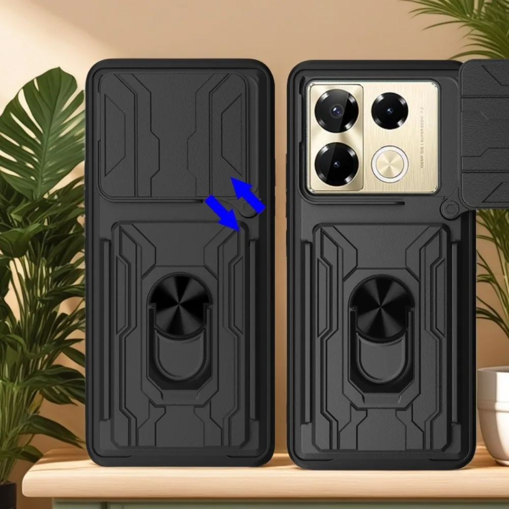 Card Slot Camera Protect Case For For Infinix Note 40 Pro 4G Infinix Note 40 Pro+ Armor Metal Ring Holder Cover
Card Slot Camera Protect Case For For Infinix Note 40 Pro 4G Infinix Note 40 Pro+ Armor Metal Ring Holder Cover