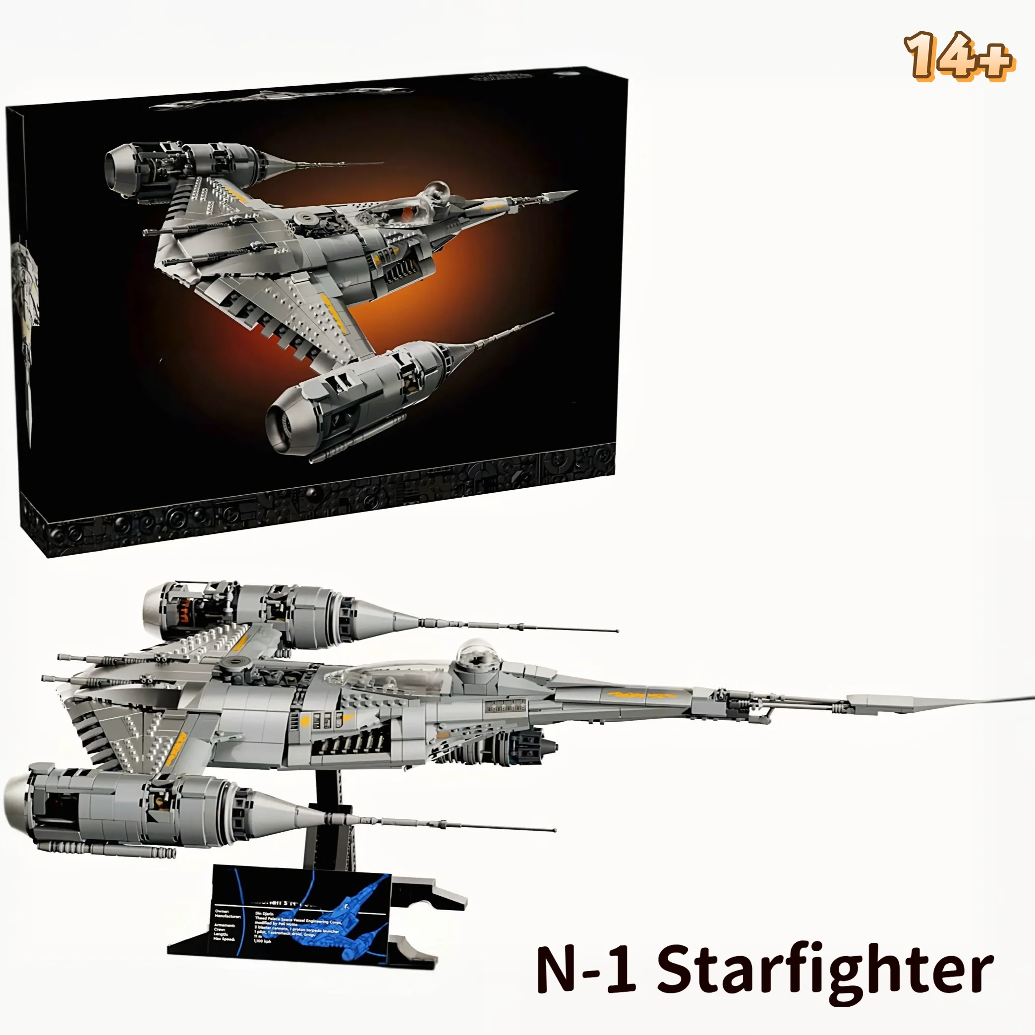 2026 Popular 1809pcs Star Interstellar Conflict Spaceship N-1 Starfighter Starship Building Blocks Toys Birthday Ornament Gift
2026 Popular 1809pcs Star Interstellar Conflict Spaceship N-1 Starfighter Starship Building Blocks Toys Birthday Ornament Gift