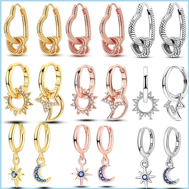 100% 925 Silver Hoop Earring For Woman Rose Gold Yellow Pendientes Original Minimalist Earring Jewelry
100% 925 Silver Hoop Earring For Woman Rose Gold Yellow Pendientes Original Minimalist Earring Jewelry