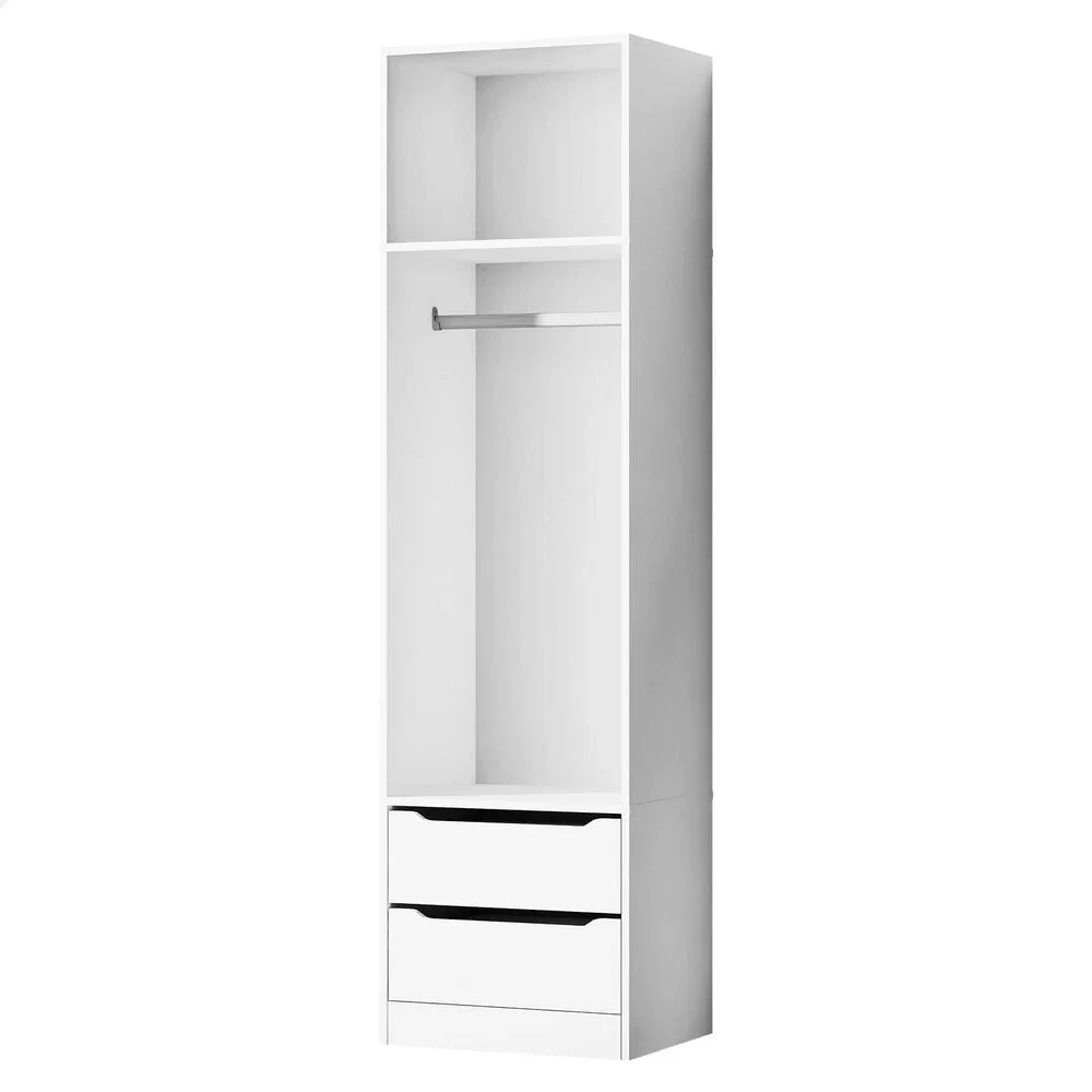 Der Gut Organisierte Kleider Schrank Bietet Ausreichend Platz Mit 2 Offenen Regalen Und 2 Schubladen, Um Ihren Raum Ordentlich U
Der Gut Organisierte Kleider Schrank Bietet Ausreichend Platz Mit 2 Offenen Regalen Und 2 Schubladen, Um Ihren Raum Ordentlich U