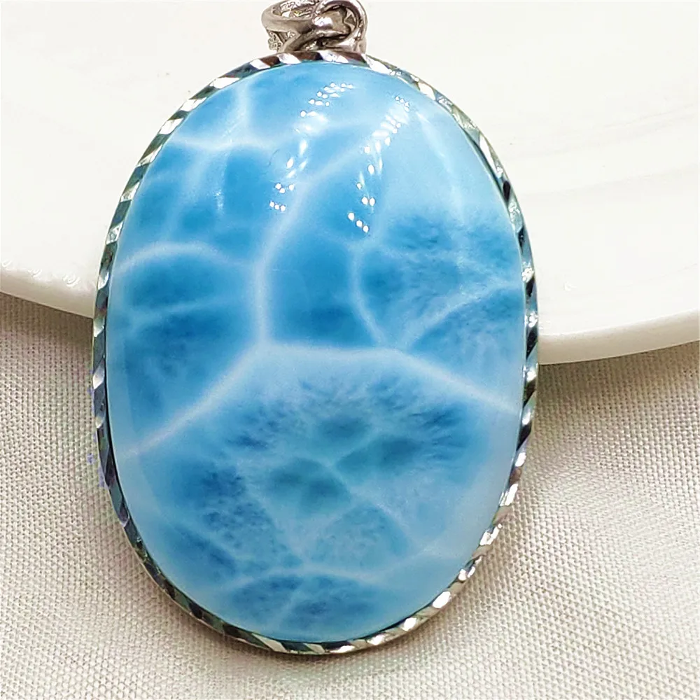 Natural Blue Larimar Oval Pendant Women Men Larimar Big Size 35x26x9mm Necklace Fashion Jewelry Gemstone AAAAAA
Natural Blue Larimar Oval Pendant Women Men Larimar Big Size 35x26x9mm Necklace Fashion Jewelry Gemstone AAAAAA